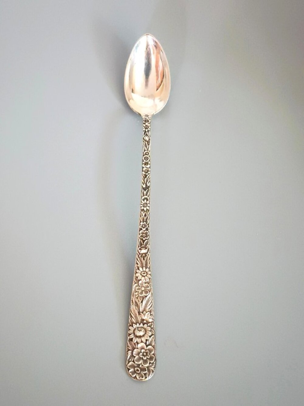 S. Kirk & Son Sterling Silver Repousse Iced Tea Spoon